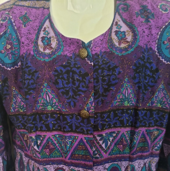 Kwai Vintage 2pc Y2k purpura floral size 6 - Picture 3 of 8